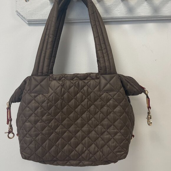 MZ Wallace Walnut Medium Sutton Deluxe Top Handle  Crossbody Bag - NWT - Picture 2 of 11